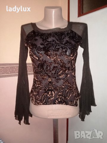 Mazina Paris, Made in France, Красива Блуза, Размер XS/S. Код 2158, снимка 10 - Блузи с дълъг ръкав и пуловери - 44069572