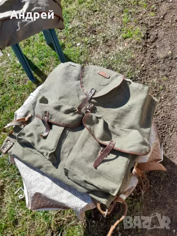 Стара брезентова раница #14, снимка 3 - Екипировка - 49484185