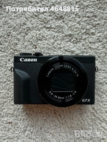 Canon G7X Mark III “ЧЕРЕН”– чисто нов, снимка 3 - Фотоапарати - 52383166