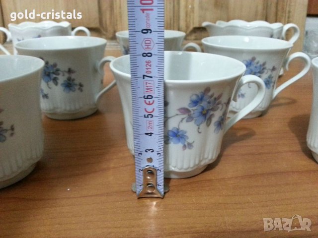   порцелан Бавария чаши за чай латиера захарница, снимка 3 - Антикварни и старинни предмети - 34960076