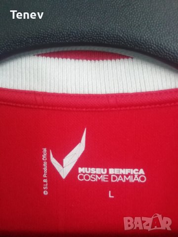 Benfica Shell 1986/1987 футболна тениска фланелка Бенфика ретро L Museu Benfica Cosme Damião, снимка 4 - Тениски - 43442095