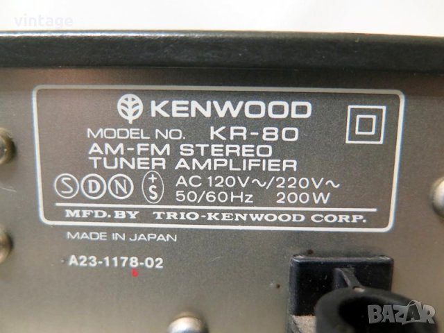Kenwood KR-80, снимка 7 - Ресийвъри, усилватели, смесителни пултове - 32782543