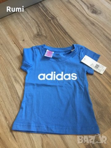 Чисто нова синя юношески тениска Adidas!110,116,128,152 р, снимка 1