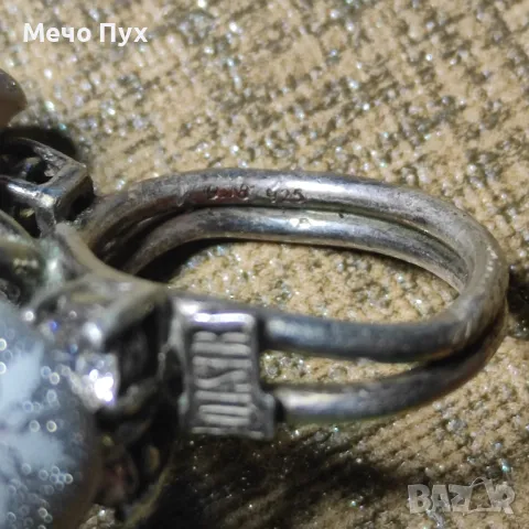 Сребърен пръстен (261), снимка 6 - Пръстени - 48349147