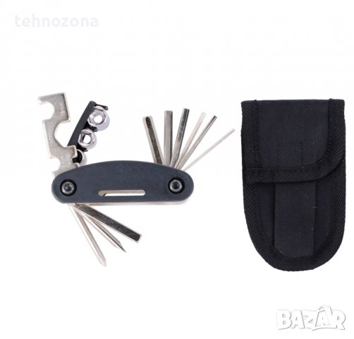 Мултифункционален инструмент за велосипеди с предпазен калъф, Dunlop 15 функции, снимка 2 - Части за велосипеди - 39361338