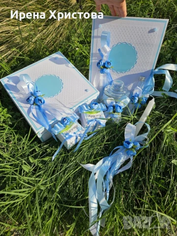 Комплект за кръщене. Наличен! , снимка 2 - Декорация - 51235755