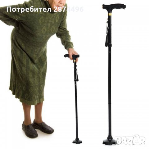 3002 Сгъваем бастун с фенерче, снимка 3 - Други стоки за дома - 35357014