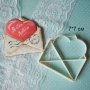 плик за писмо със сърце пластмасов резец форма фондан тесто бисквитки, снимка 1 - Форми - 27264200