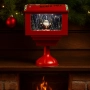 Музикална пощенска кутия „Santa North Pole“ с ефект на падащ сняг, снимка 3