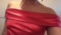 НОВА Елегантна Червена рокля размер Л, снимка 2