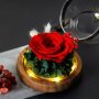  Вечна естествена роза в малка стъкленица , снимка 11