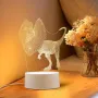 Холограмна 3D LED лампа Дилофозавър, снимка 1