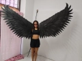 Черни ангелски крила за танци,модни сесии,фотосесия, снимка 5