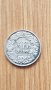 Сребърна монета швейцарски 1/2 франк 1942