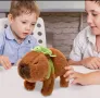 Интерактивна плюшена Капибара с костенурка, ходеща играчка Капибара , снимка 2