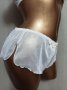 Triumph 42  Бели прозрачни бразелиянки с бродерия, снимка 2