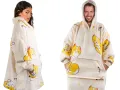 Топъл суичър 2в1 одеало с качулка oversize, снимка 4