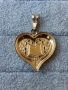 Златна висулка сърце 14карата, снимка 2