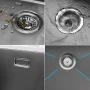 ПРОМОЦИЯ Кухненска мивка от неръждаема стомана с нано покритие 913258-06-JHG0604, снимка 7