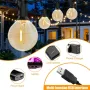 AUOPLUS Led крушки,15M G40 Patio String Lights с 25 нечупливи димируеми LED пластмасови круш, снимка 4