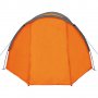 Къмпинг палатка за 4 души, сиво и оранжево, снимка 5