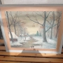 Живопис Картина в рамка зимен пейзаж , снимка 1