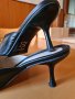 Елегантни дамски чехли Fado с тънък умерено висок ток и метален орнамент , снимка 6