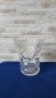 Голяма немска кристална ваза с орнаменти - 18см, снимка 3