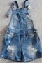 Дънков гащеризон за госпожица размер XS, снимка 1 - Детски панталони и дънки - 37959507