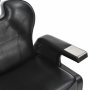 Фризьорски стол, черен, 72x68x98 см, изкуствена кожа, снимка 11