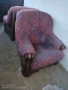 Кресло фотьойл от дъбов масив с дърворезба , снимка 5