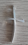 Стилизиран сребърен кръст, авторски, снимка 1 - Колиета, медальони, синджири - 44908220