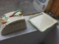 Порцеланов съд за масло Staffordshire England порцелан, снимка 4