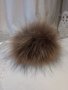 Прошарен Помпон Естествен косъм за шапка, снимка 5