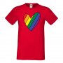 Мъжка тениска Rainbow Heart multicolor Прайд,Празник.Повод,Изненада, снимка 11