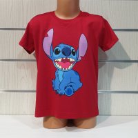 Нова детска тениска с дигитален печат Стич (Stitch), снимка 5 - Детски тениски и потници - 37494684