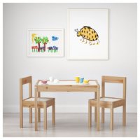 Комплект детска маса с 1 или 2 столчета, снимка 1 - Мебели за детската стая - 33099147