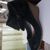 Велурени обувки , снимка 1 - Дамски ежедневни обувки - 27059997