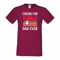 Мъжка тениска Cheers For The Best Cat Баща, Дядо,Празник,Татко,Изненада,Повод,Рожден ден, Имен Ден,, снимка 5 - Тениски - 36503970