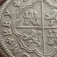 Сребърна монета 2 реала 1721г. Филип пети Мадрид Испания 28458, снимка 9 - Нумизматика и бонистика - 42987449