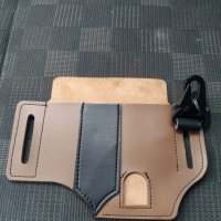 Тактическа кожена чанта кобур за колан и много инструменти къмпинг, лов 18*13,5*1 см, снимка 2 - Екипировка - 39460321