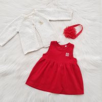 Бебешки сукман и жилетка 6 месеца, снимка 1 - Бебешки рокли - 43198017