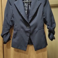 Дамско сако тъмно синьо XS/S, снимка 1 - Сака - 38460162