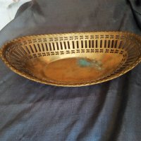 стара бронзова купа,фруктиера арт деко , снимка 1 - Антикварни и старинни предмети - 26350693