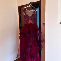 Бална рокля цвят Бордо, снимка 6 - Рокли - 44863800