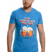 Нова мъжка тениска с трансферен печат Two Beer or not Two Beer, бири, алкохол, снимка 8 - Тениски - 37639054