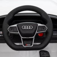 Акумулаторен джип AUDI RS E-TRON GT Licensed 12V батерия,MP3, с меки гуми с Кожена седалка, снимка 12 - Детски велосипеди, триколки и коли - 37661752