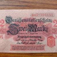 Райх банкнота - Германия - 2 марки 1914 година - 23605, снимка 5 - Нумизматика и бонистика - 33373532
