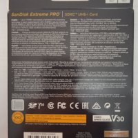 Карта памет SanDisk SDXC Extreme Pro, 256GB, Class 10, UHS-I, 633X, 170 MB/s, снимка 6 - Карти памет - 35413855