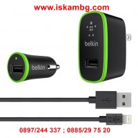 Комплект за зареждане 3в1 Belkin, снимка 1 - USB кабели - 28451308